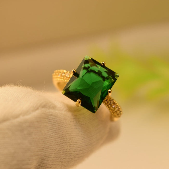 Beautiful Real Stone Adjustable Ring